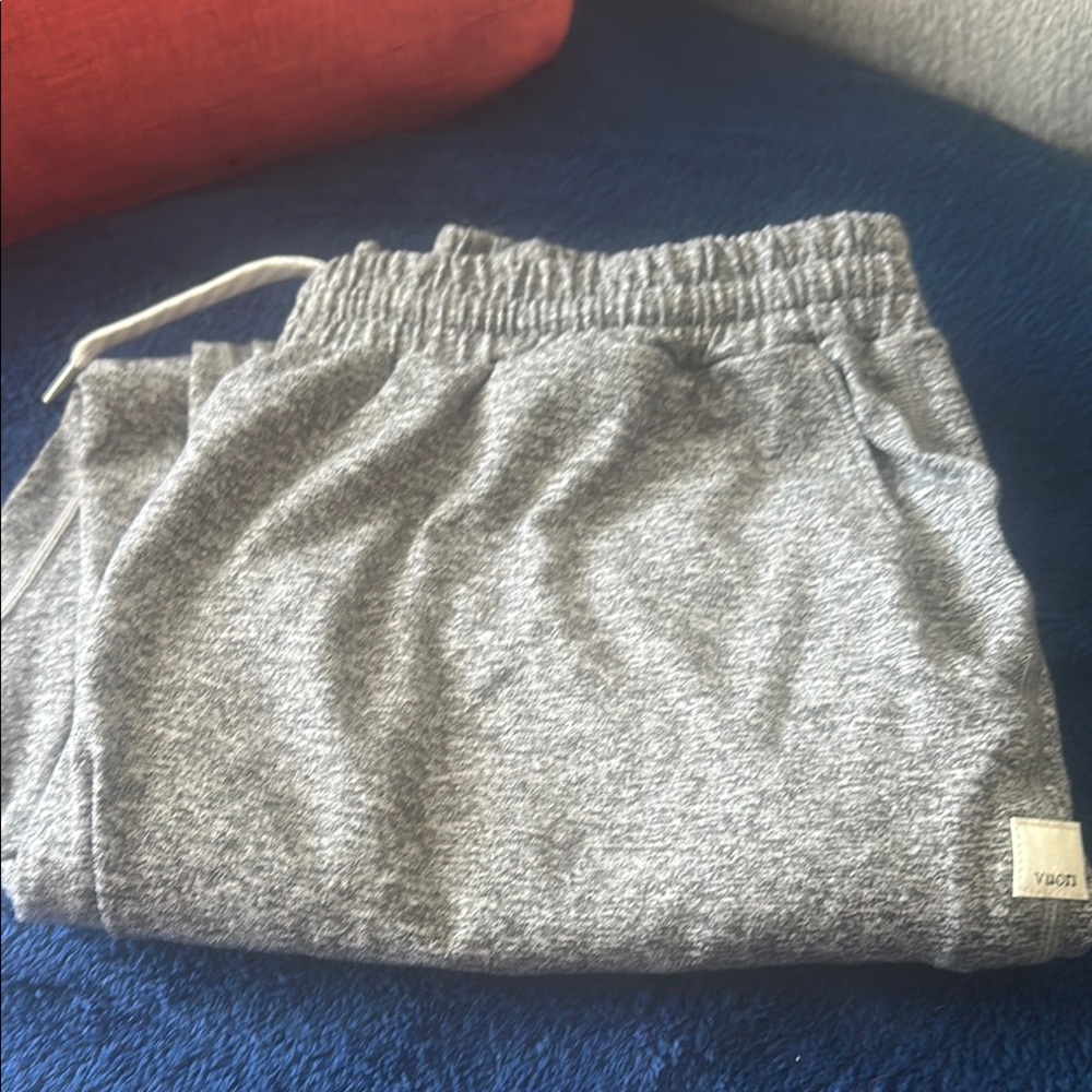 Vuori Gray Sweatpants Relaxed Fit Elastic Waist